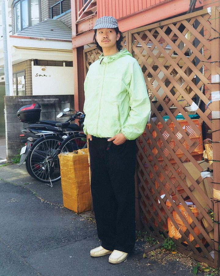 【20代スナップ＠渋谷】上下グラミチで揃えた春色アクティブコーデ