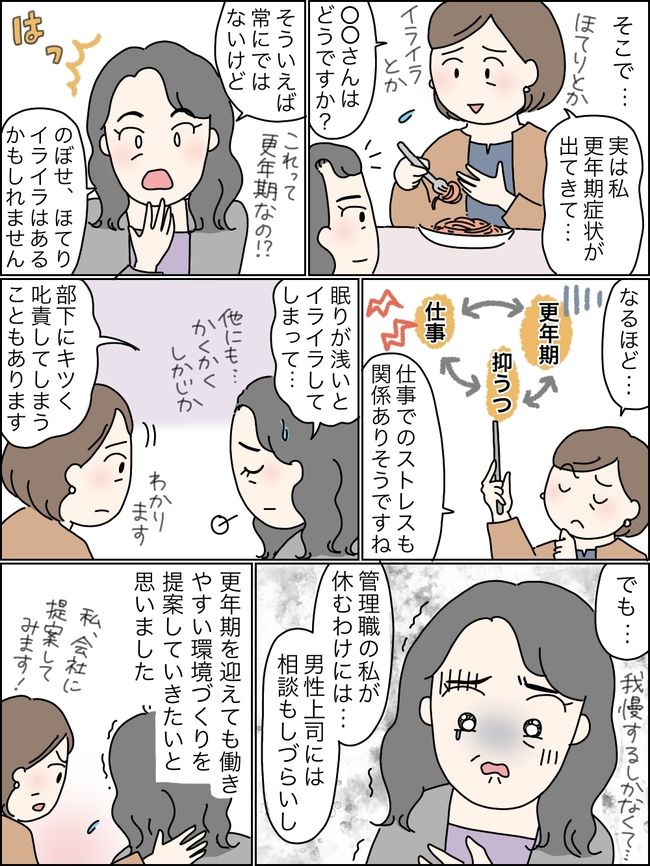 更年期症状がある女性