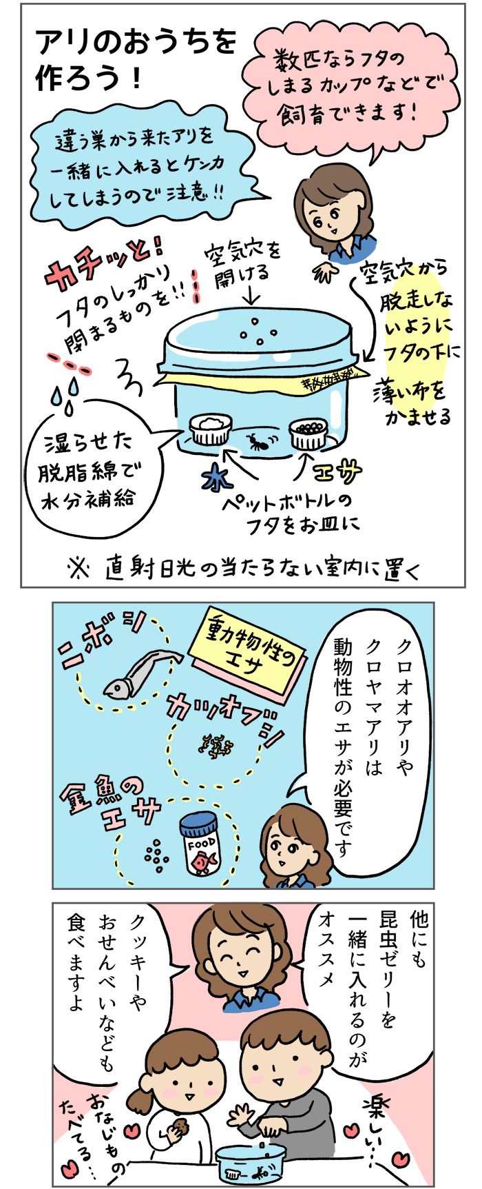 虫は苦手！だけど、子どもに「アリさん飼いたい～！」って言われたらどうする？ おっかなびっくりママに贈るカンタン飼育法の画像2