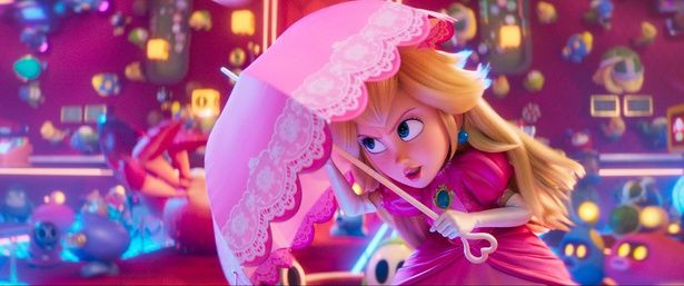 果敢で頼れるキノコ王国のお姫様、ピーチ [c] 2025 Nintendo and Universal Studios. All Rights Reserved.