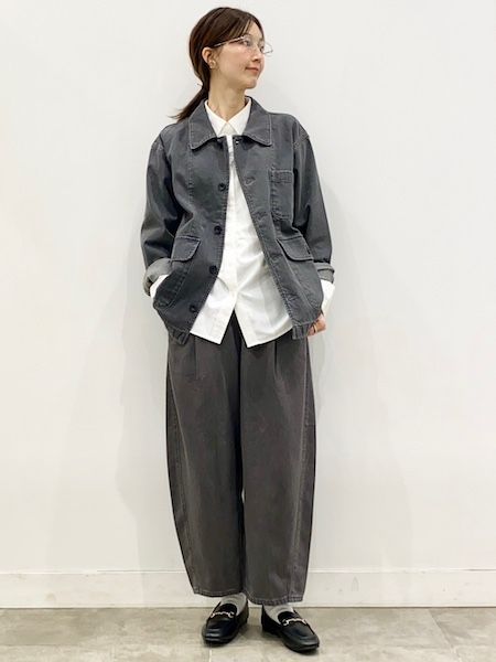 【GU】短め丈で新鮮！ ライトデニムバレルアンクルパンツ