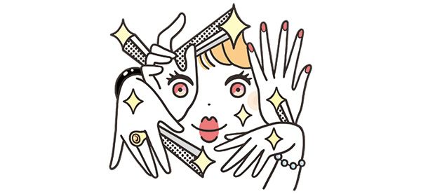 顔まわりで動きまくる手は、もはや顔の一部