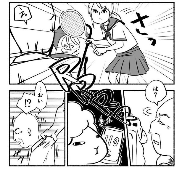 バスとベビーカー04 画像提供：オカン羊(@shimizoon)