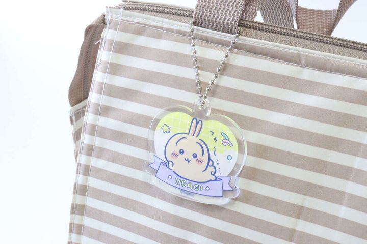 ダイソーのアクリルキーホルダー うさぎの使用例