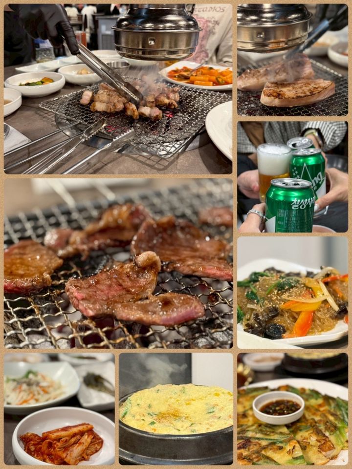 夕食は「焼肉」を満喫