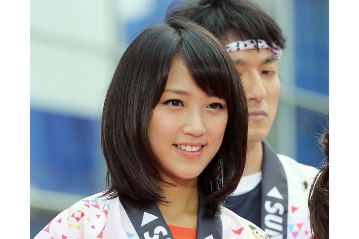 元テレビ朝日アナウンサーの竹内由恵さん（撮影：2014年07月14日、時事）