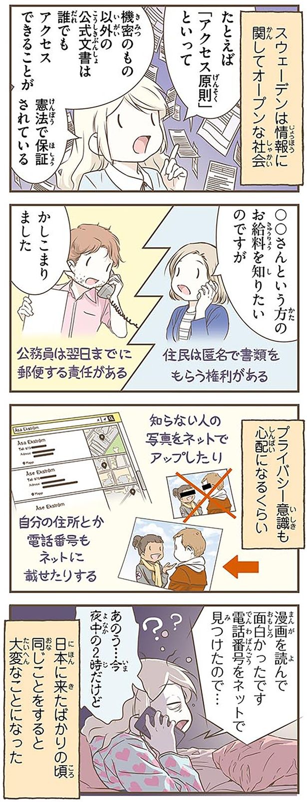 プライバシー意識も心配になるくらい （C）オーサ・イェークストロム／KADOKAWA