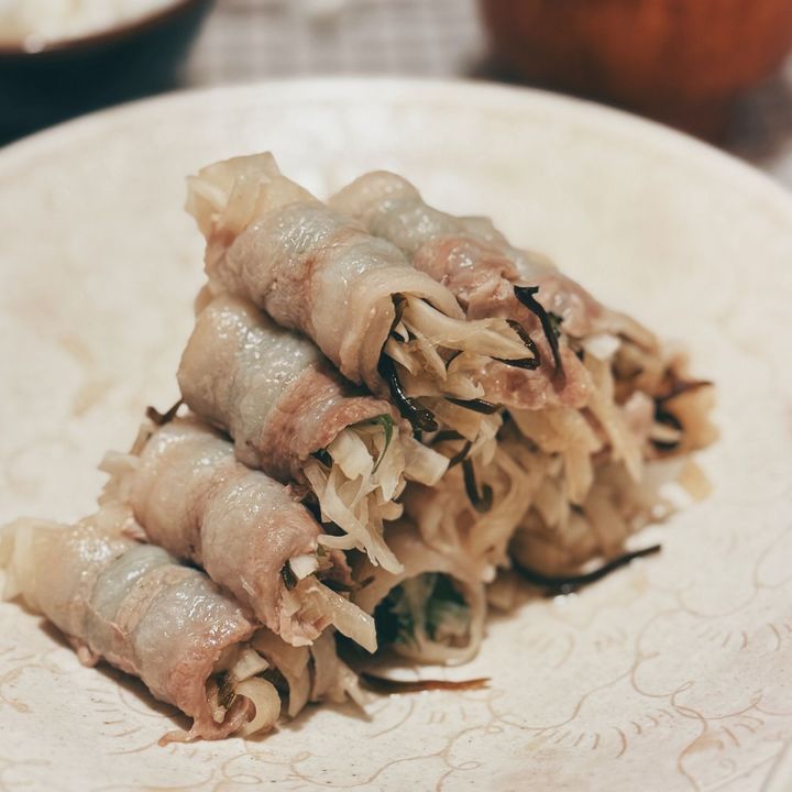 【アレンジ】豚肉巻き(蒸)