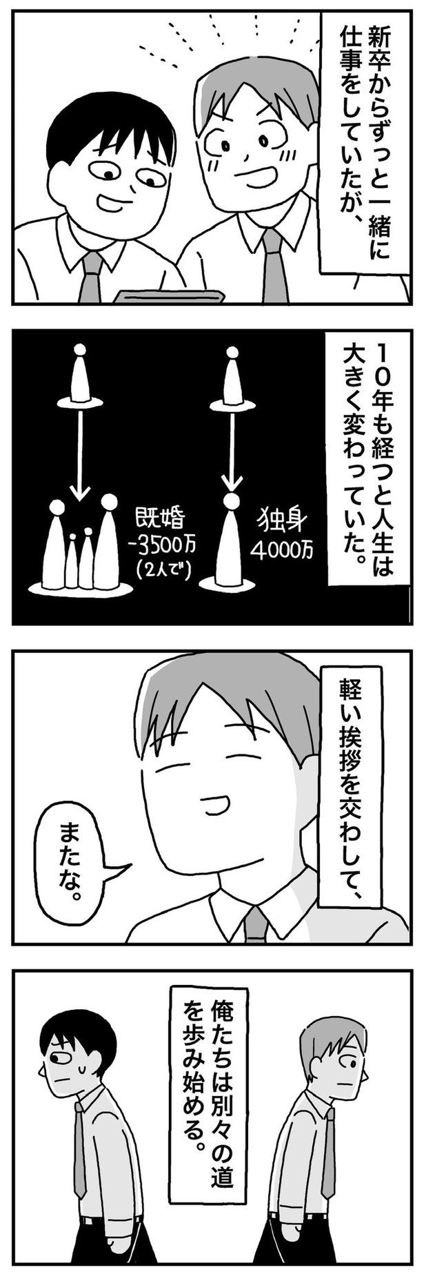 第14話「34歳 同期は別の部署に異動した」02 画像提供：ホンダアオイ(@hondagobo)