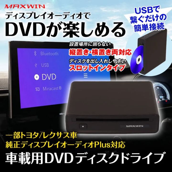 MAXWIN ディスプレイオーディオ用DVDプレーヤー