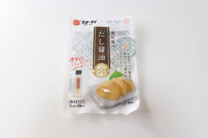 ダイソーのだし醤油のパッケージ