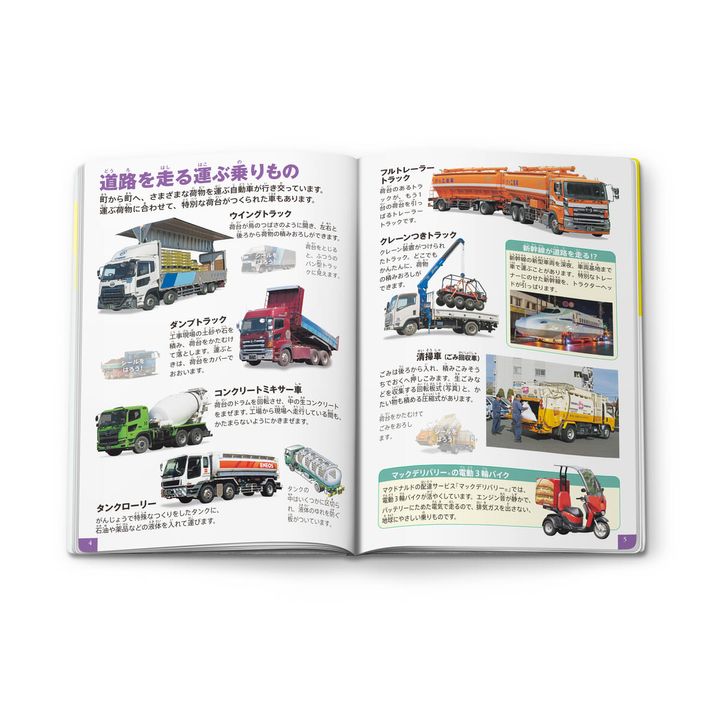 ミニ図鑑「小学館の図鑑NEO 運ぶ乗りもの」02