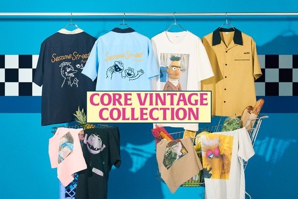 「セサミストリートマーケット」から初夏の新作アパレル「CORE VINTAGE COLLECTION」が登場