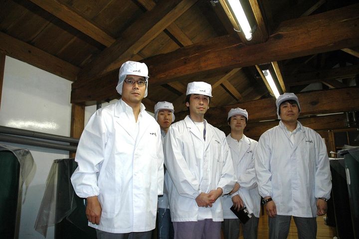 高木酒造見学の様子