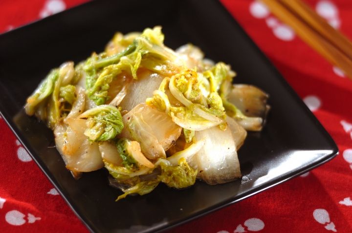 白菜のアンチョビ炒め