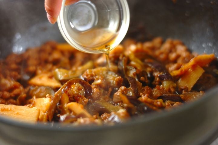ナスのひき肉みそ炒めの作り方3