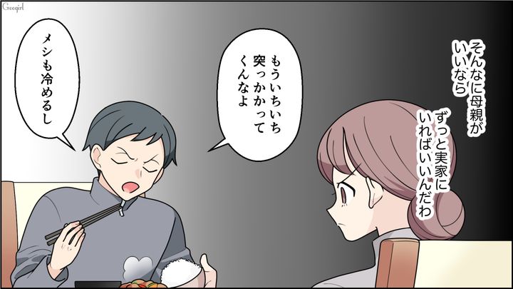 乳児の育児をしながら作った野菜炒めにケチをつけ…「うちの母さんはちゃんとしてた」母親と比較した夫にイラっとした話