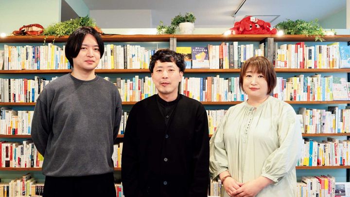 左から、〈青山ブックセンター本店〉山下 優、〈knott books〉長嶺昌史、〈蟹ブックス〉花田菜々子