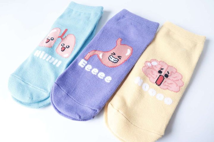 セリアの婦人ショート丈 フロント 臓器ちゃんのカラー展開