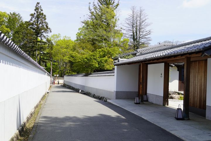 メイン棟から客室棟への道