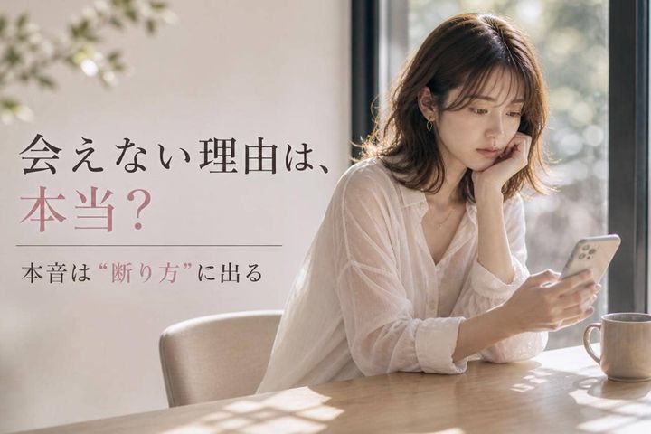 会えない理由は本当？男性の本音は“断り方”に出る