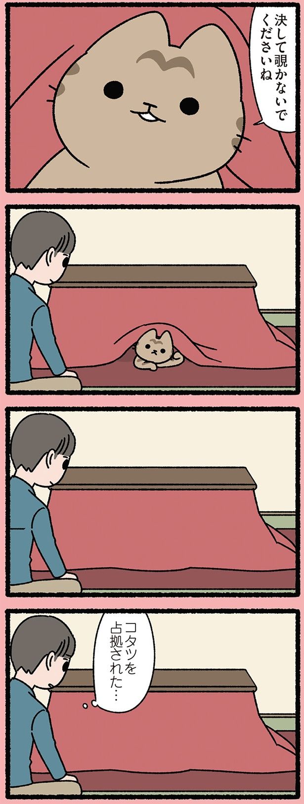 コタツを占拠された… （C）ぱんだにあ／KADOKAWA