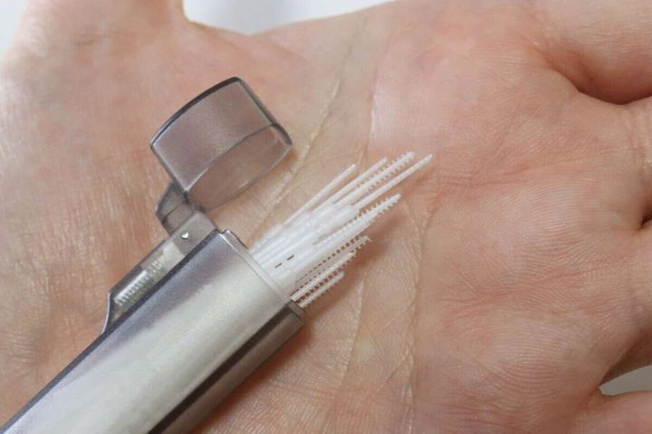 セリア 携帯用爪楊枝ホルダー 使用例