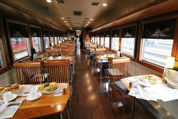 「丹後くろまつ号」の車内