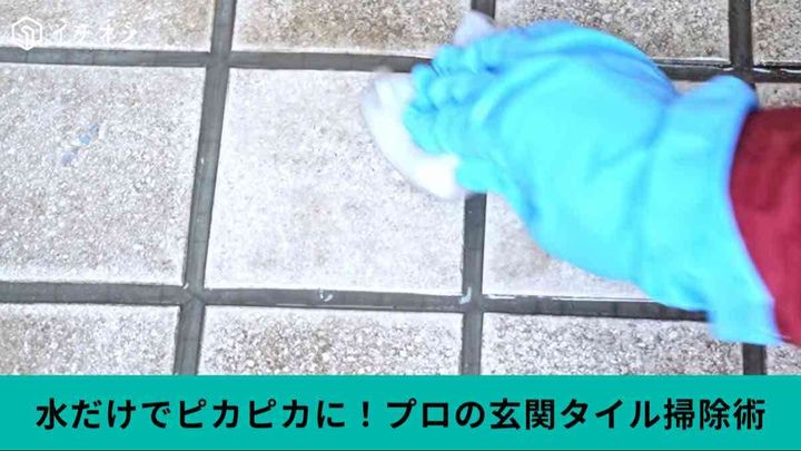 プロの玄関タイル掃除術
