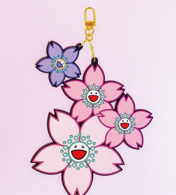 Rubber Keyring Cherry Blossom