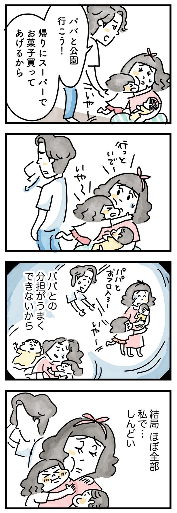 パパとの分担がうまくできない （C）とげとげ。／レタスクラブ