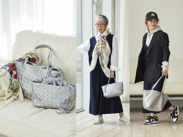 アクセサリー感覚で使える！レザーメッシュバッグ