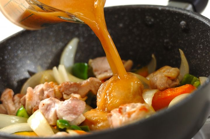 鶏肉のゴマみそ炒め煮の作り方3