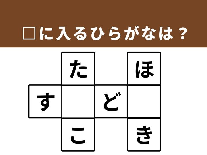 文字のパズルを解いて、脳をリフレッシュさせましょう！空欄を埋めて、縦と横に3つの単語を完成させてください。誰もが知っているあの言葉が隠れています。1分以内の正解を目指して、ひらめき力を試してみましょう。