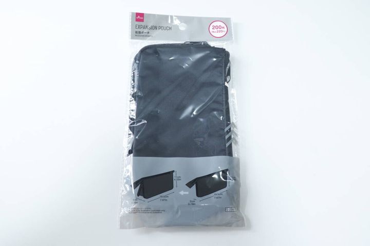 ダイソー 拡張ポーチ パッケージ