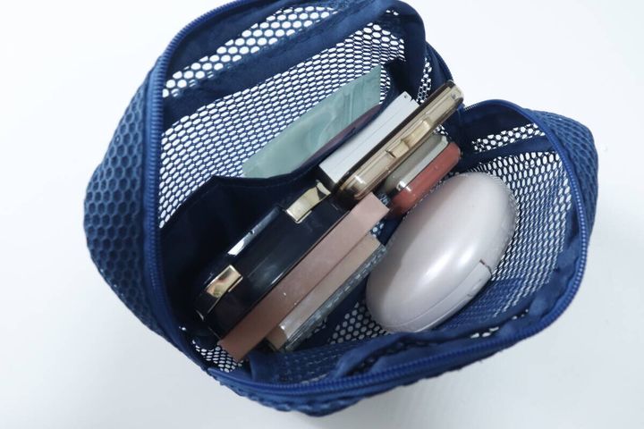 ダイソーのメッシュポーチの使用例