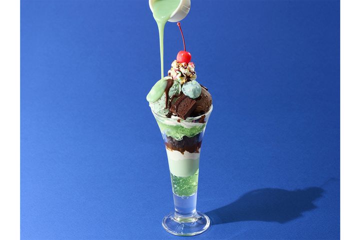 チョコミン党パフェ／￥1,199（税込み）