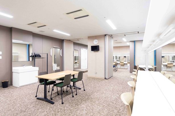 2つの大楽屋は連結して使用することもできるのが特徴 提供：東京建物 ぴあ シアター＆カンファレンス