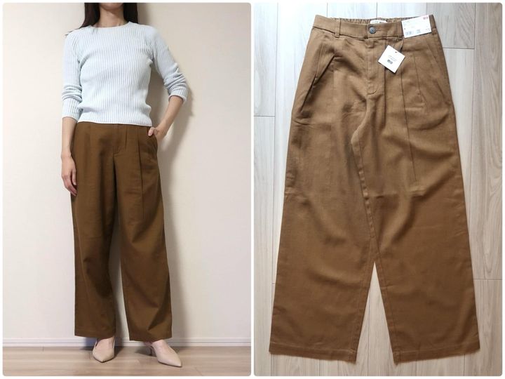 この春夏シーズンに大活躍してくれそうなワイドパンツを「ユニクロ」の春夏コラボで発見！ 大人世代におすすめのポイントをご紹介します。※画像：筆者撮影