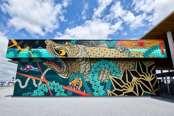 【福井県美浜町】日本の大衆芸術を表現！大阪・関西万博の壁画「希望の系譜」が移設＆完成披露会を開催
