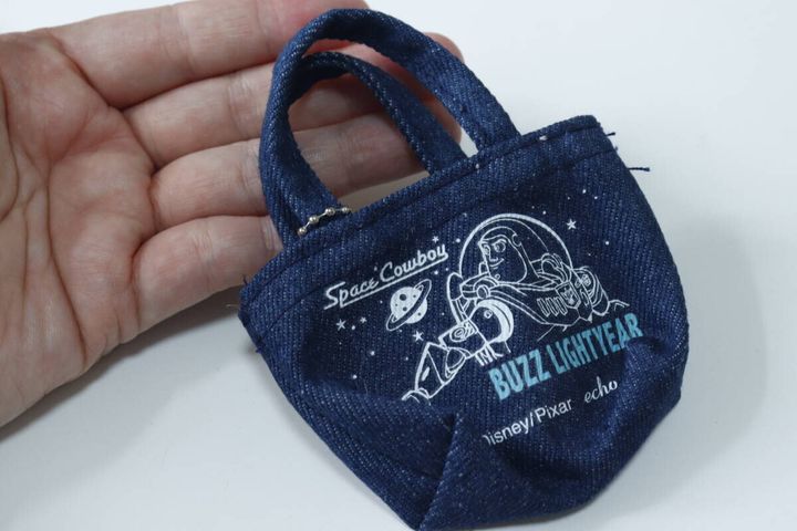 セリア ミニミニトートバッグ（デニム風） デザイン