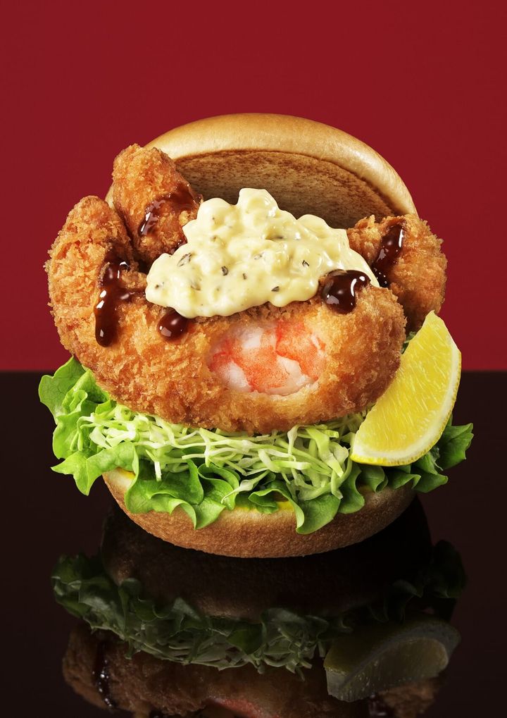 『モスの匠味（たくみ）』海老エビフライバーガー ～くし切りレモン添え～