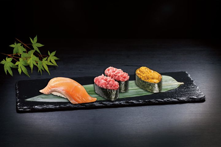 生サーモン ねぎまぐろ 濃厚うに