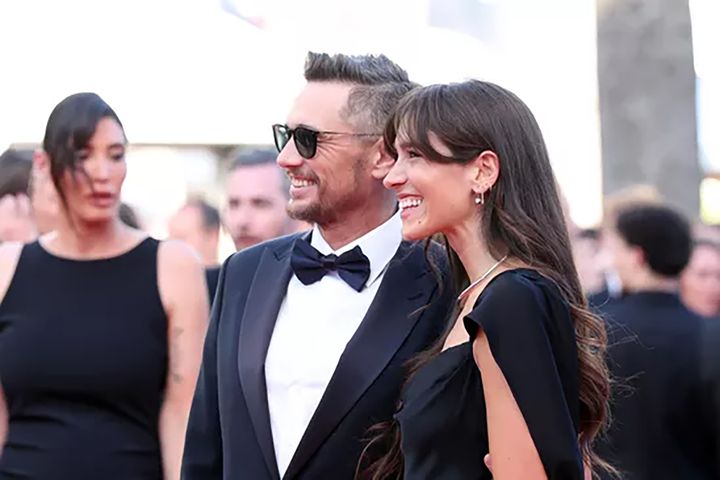ジェームズ・フランコとイザベル・パクザッド、カンヌ国際映画祭のレッドカーペットにて。