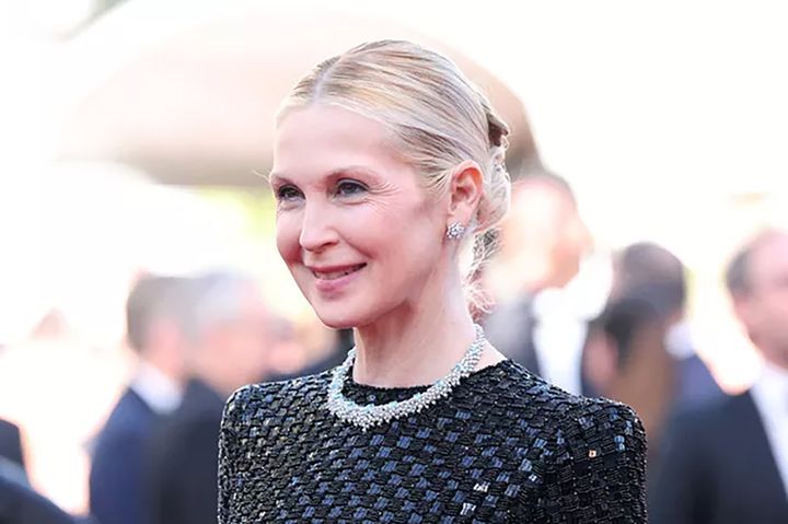 ケリー・ラザフォード、カンヌ国際映画祭のレッドカーペットにて。