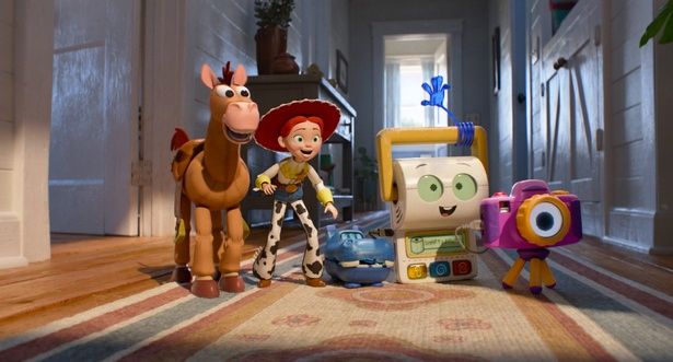 左から、ブルズアイ、ジェシー、アトラス、スマーティー・パンツ、スナッピー [c]2026 Disney/Pixar. All Rights Reserved.