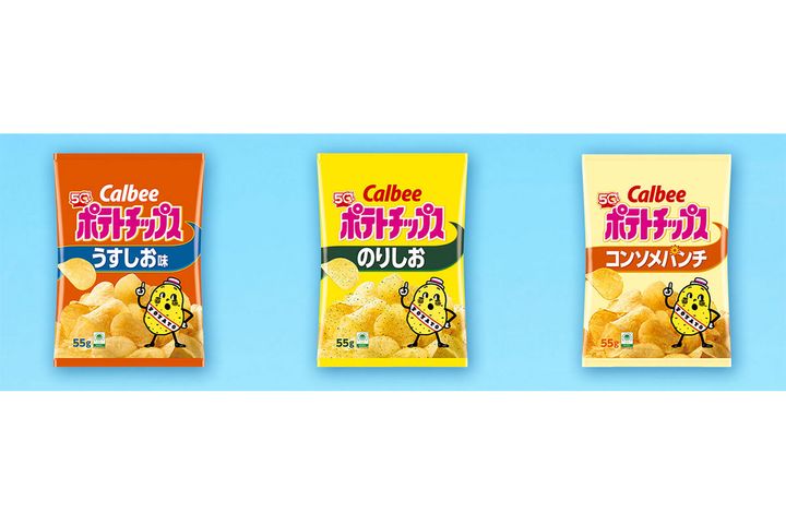 「カルビー」ポテトチップス（2026年05月11日撮影、時事通信）