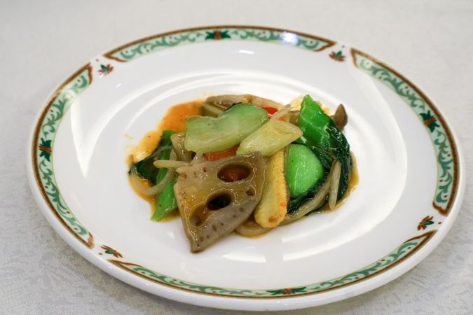 『中華黒豆と辛味の野菜炒め』