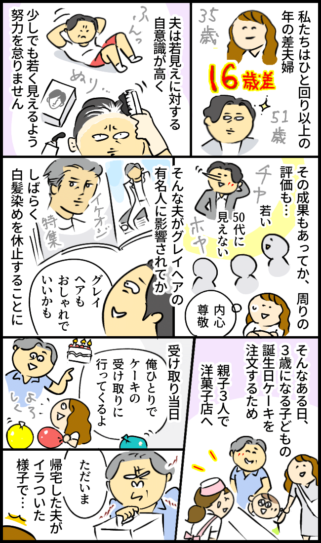 若見えに自信を持っていた夫