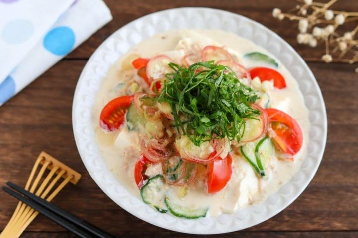 ツナの豆乳冷や汁